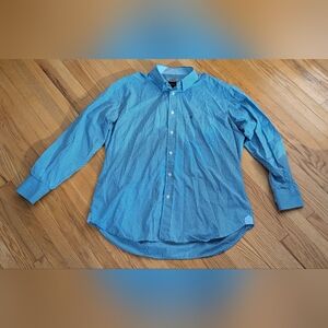 Classic Blue Checkered Men's Shirt
